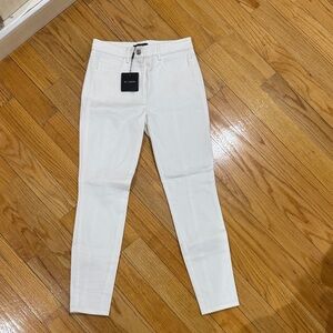 St. John Cream Denim Pants